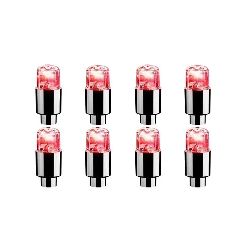 Colorful LED Wheel Valve Lights Motorcycle Car Wheel Tire Valve Caps Universal Dustproof Bicycle Valve Cover Amagi