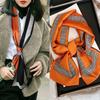 Luxury Design Skinny Silk Scarf Women Fashion Hair Ribbons Headbands Bandana Female Bag Wrist Wrap Neckerchief Foulard Neck Ties
