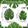 60 Pack Artificial Palm Leaves Party Decorations, Monstera Leaves,Small and Large Size 30 Each, for Home Wedding Tropical Theme Decor
