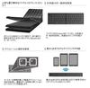 ELECOM Foldable Bluetooth Keyboard, Multi-Pairing, Black, TK-FLP01BK