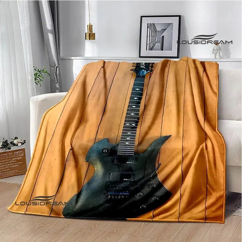 B.C.rich Guitar Logo Printed Blanket Flange Blanket Soft and Comfortable Blanket Warm Blanket Blankets for Beds Birthday Gift