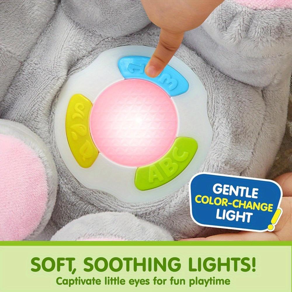 Kids Musical Elephant Plush Baby Toy Stuffed Animal Music Light Infant Babies Christmas Birthday Gifts JOYFY with for Cuddly Fluffy Huggable Kawaii