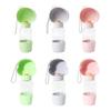 Portable Dog Water Bottle Leak-Proof Pet Water Dispenser with Drinking Bowl Food Compartment Travel Pet Feeder for Dogs Cats Hiking Walking Outdoor