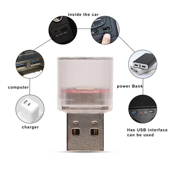 1 шт., красочный ритмичный свет, красочный USB светодиодный интерьер автомобиля, атмосферное освещение, романтическое неоновое окружающее освещение