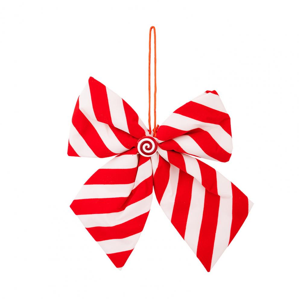 Christmas Bow Set Festive Christmas Tree Bows Festive Candy Cane Stripes Christmas Bows for Wreath Garland Indoor for Wedding