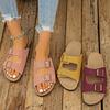 Thick-soled Shoes Women's Slippers Lazy People One-line Soft-soled Beach Slippers