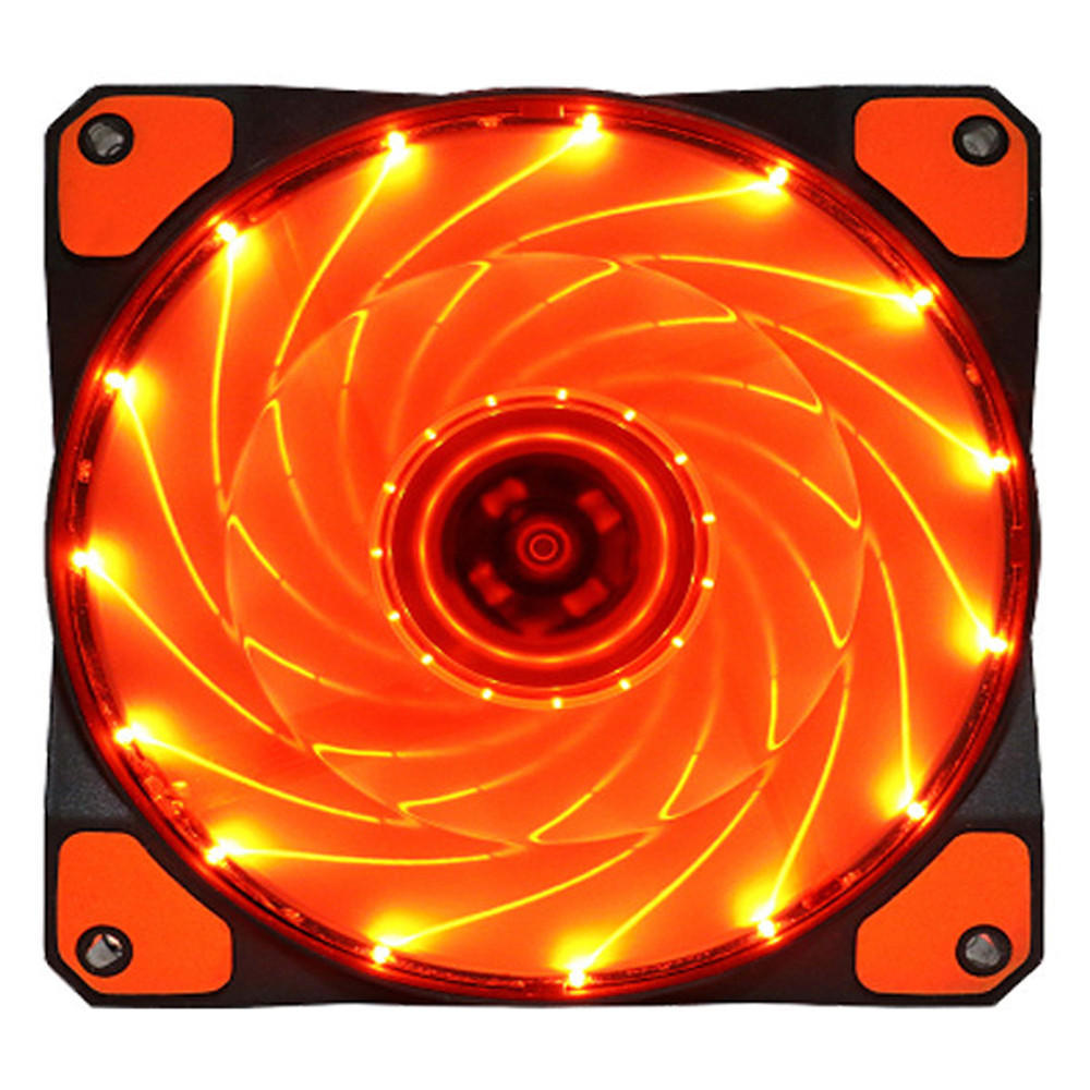 15 LED Light Quite 120mm DC 12V 4Pin PC Computer Case Cooling Cool Fan Mod
