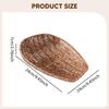 Imitation Rattan Basket Food Serving Holder Organizer Home Decor Woven Bread Vanity Tray for