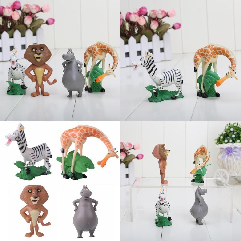 Collectible Madagascar Movie Action Figures Mini Dolls For Collection And Decoration Safe Material
