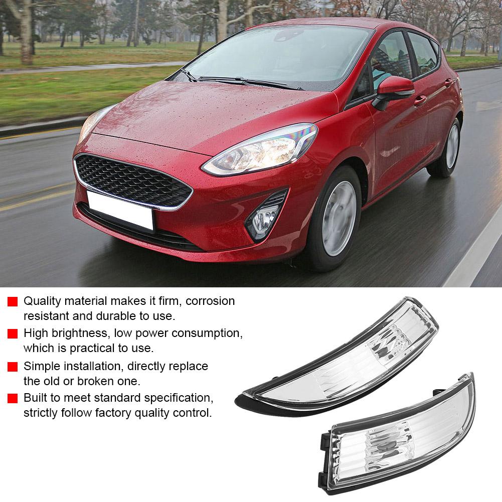 Pair of Car Rearview Mirror Indicator Turn Signal Light Lamp Fits for Ford Fiesta 09 15