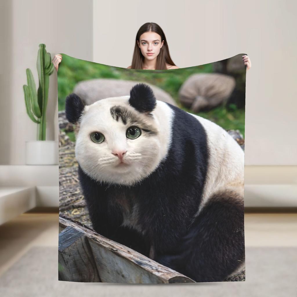 Internetberühmte Meowl Katze Eule Meme Decke Reise Flanell Überwurf für Wohnkultur Warm Benutzerdefiniert DIY Tagesdecke Geburtstagsgeschenk