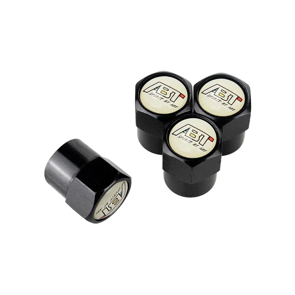 BPH1 New 4PCS Car Wheel Tire Valve Cap Cover for Volkswagen ABT R Line Polo Golf 5 6 7 Passat B5 B6 B7 Touran Bora Beetle Jetta xu2