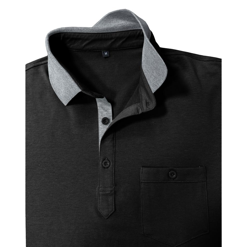 Men's Casual Color Block Button Down Shirt - Comfortable, Breathable, for Daily Wear