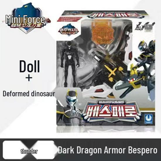 Mini Force X Leo Max Action Figure - Sound & Light Transformer Toy for Kids