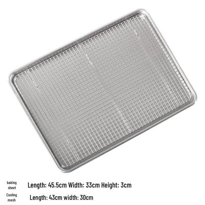 ZISIZ Stainless Steel Baking Pan with Cooling Rack