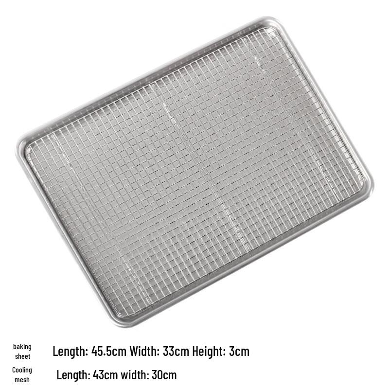 

ZISIZ Stainless Steel Baking Pan with Cooling Rack