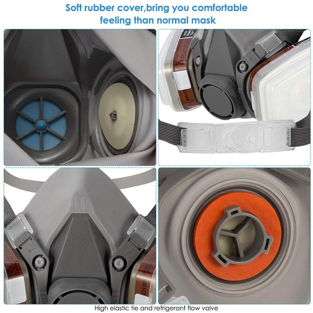 [Half Mask Respirator] Reusable Half Mask 6200 Spray Mask For Painting, Chemical Mechanical Polishing, Welding, Carpentry And Other Work Protection