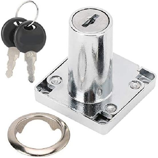 Lock Body,3-Pack Cylinder Cam Drawer Lock Desk Wardrobe Cabinet Locker Furniture Hardware Lock with 3 Keys