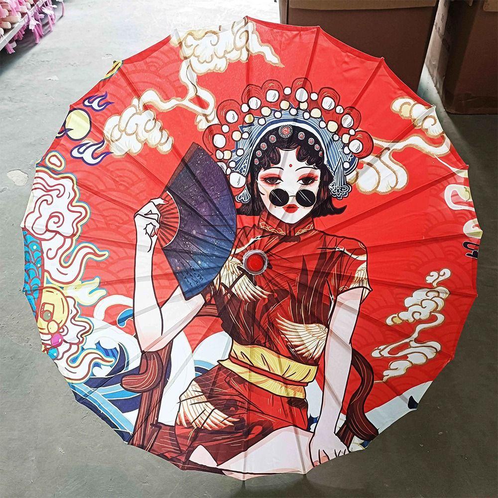 10 Colors Oiled Paper Umbrella 82cm Dance Performance Umbrella Decorate Umbrella  Dance Performance
