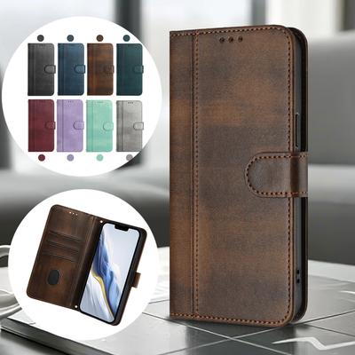 Wallet With Card Slot  Flip Leather Case For ZTE Nubia Music 2 S 5G A403ZT Z60 Ultra V70 V60 Design Focus Pro 5G Red Magic