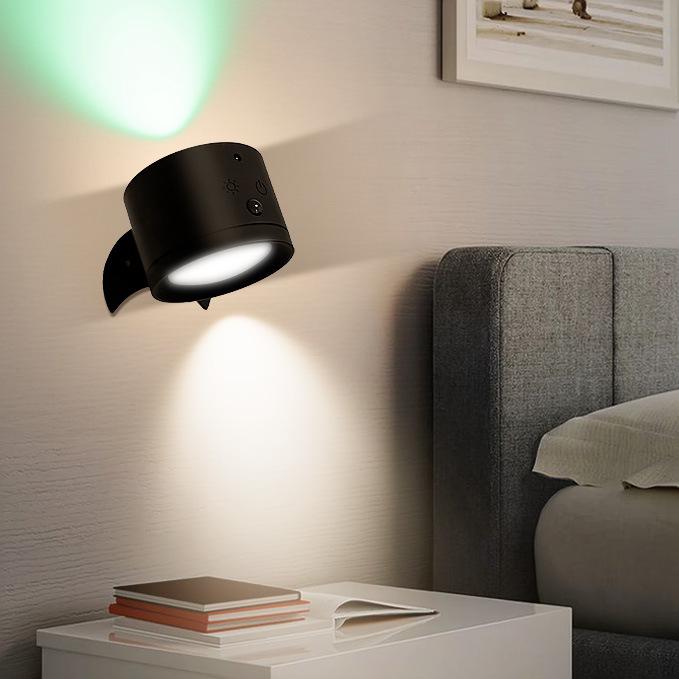 360° Rotating RGB Magnetic Wall Light with Motion Sensor & Remote