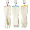 Durable Nitrile Household Gloves for Kitchen and Dishwashing - Waterproof, Thin, with Printed Edge.