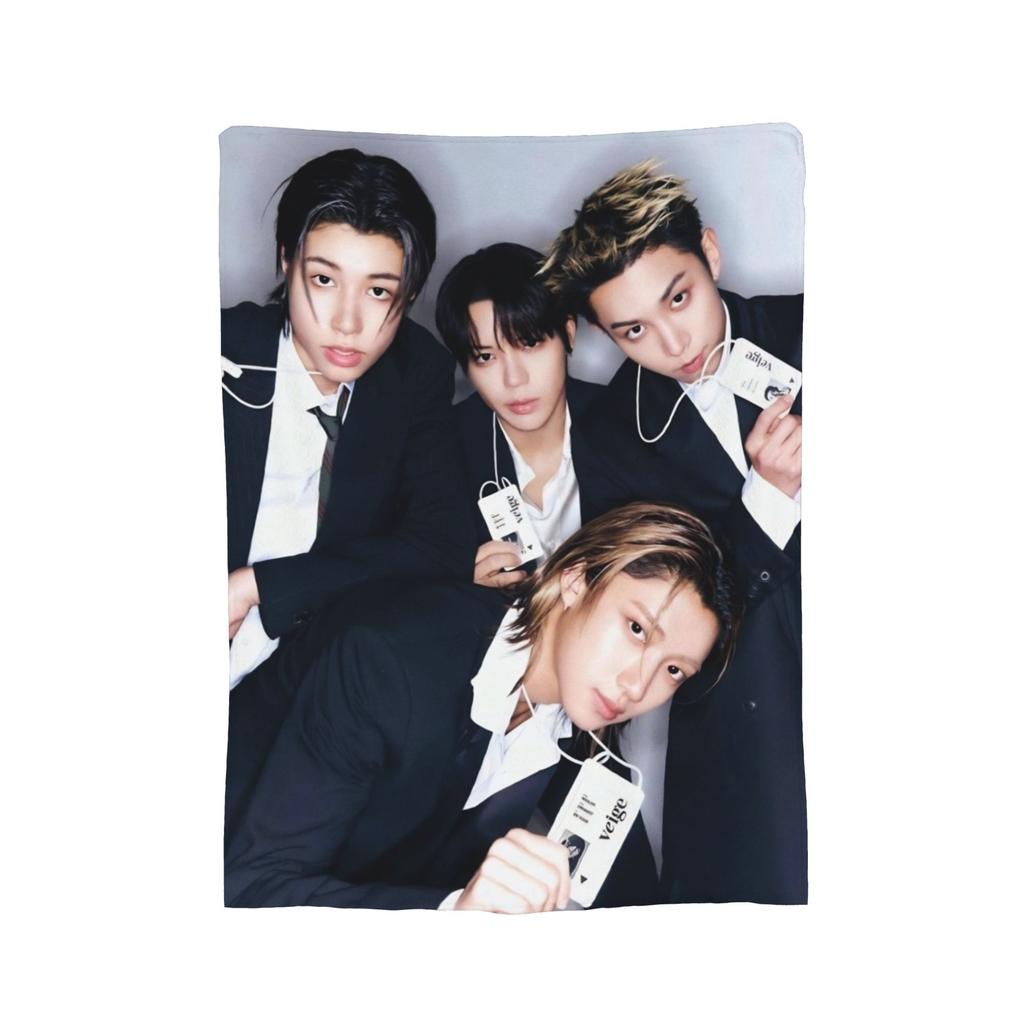 Kpop Group Lngshot Printed Blanket For Men Women Ultra Soft Throw Blankets for Bed 50x60 Inches Multi-size