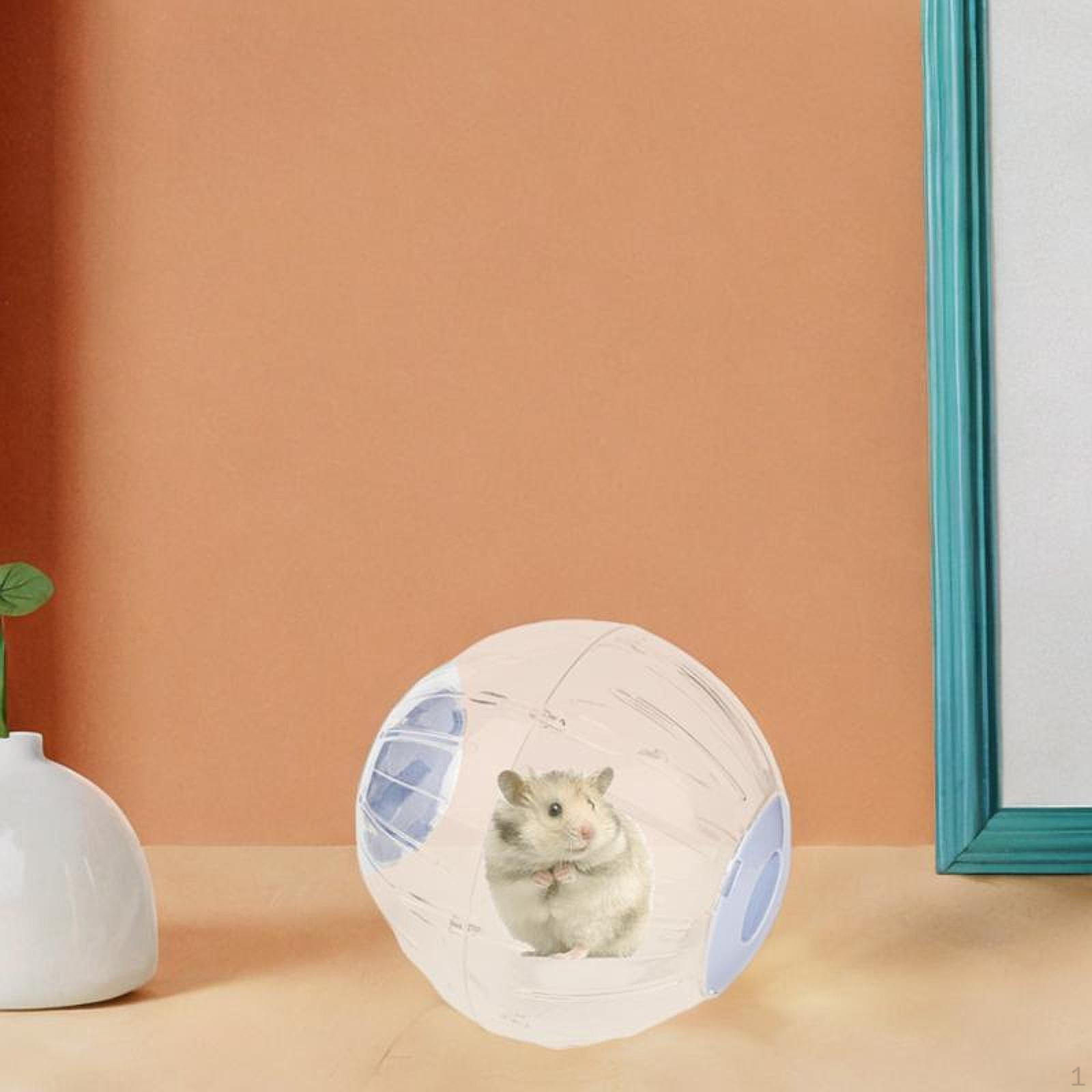 

7.28 Прозрачное колесо для хомяка для мелких домашних животных и мышей синий