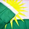 Bandeira Curda 90x150cm Bandeira do Curdistão 3x5 Pés Poliéster Bandeira Nacional de País - Alta Qualidade Decoração para Jardim Quintal Exterior