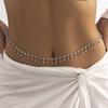Sexy Body Waist Chain Jewelry For Women Vintage Minimalism Crystal Belly Belt Chain Bohemia Spring Summer Beach Vacation Bijoux