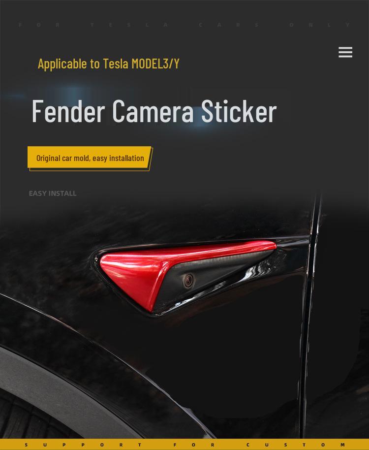 Tesla Model 3/Y 2021 Side Camera Fender Protector Cover Sticker