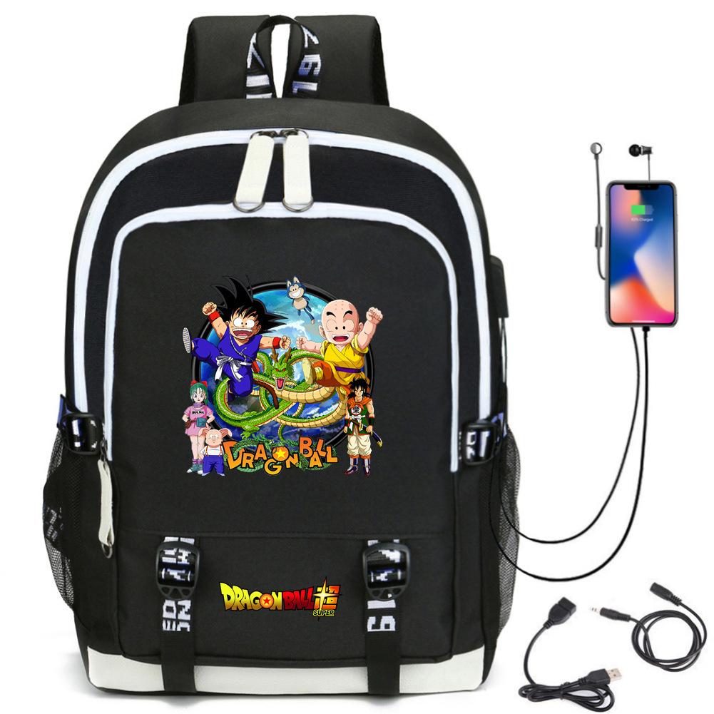 Anime Dragon Ball Surrounding Sun Wukong Printing Student Youth Large Capacity Casual School Bag Male Backpack Female
