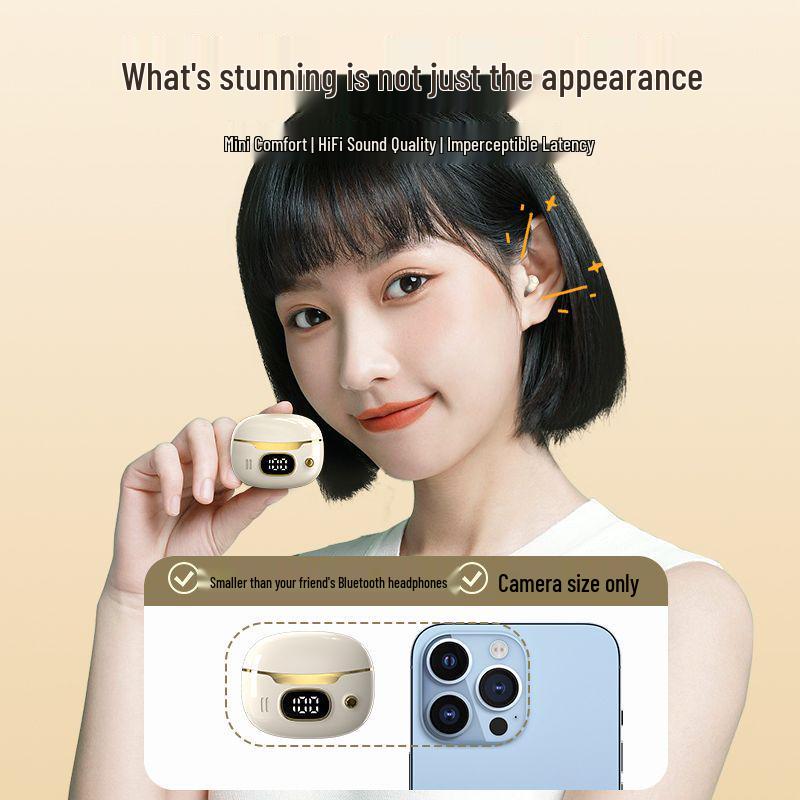 D32 Ultra-Mini Invisible In-Ear Bluetooth Earbuds for Mobile Phones