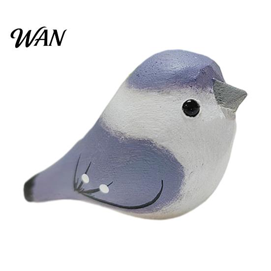 Durable Bird Figurine Handmade Wooden Carving Statue Miniature Wildlife Sculpture for Living Room Office Desktop TV Stand Decor Gifts Lovers