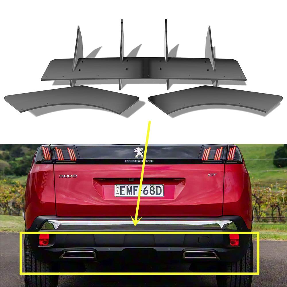 2016-2021 Peugeot 3008 GT Rear Spoiler Crossbar for Exterior Modification