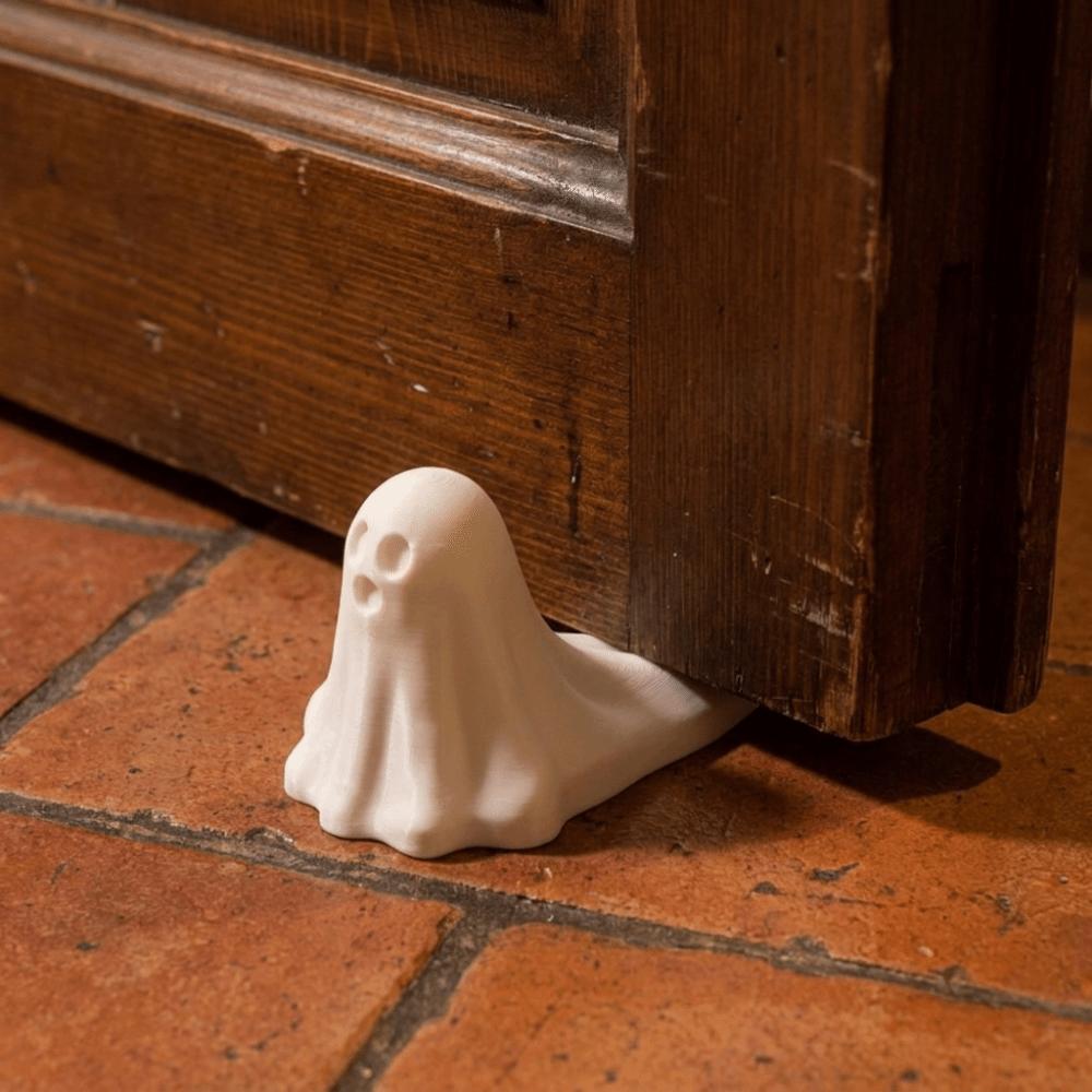 3D-gedruckter Türstopper unter der Tür, rutschfester Türkeil, Halloween-Geist-Türstopper, Halloween-Dekoration