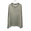 Border Long Sleeve T-shirt XL Gray X White Ron T Men's Used