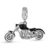 S New Authentic Copper Black Motorcycle Pendant Charm Bicycle Bead Fit Original Bracelet Women Handmade DIY Jewelry Piece Make Fashion Gift Idea