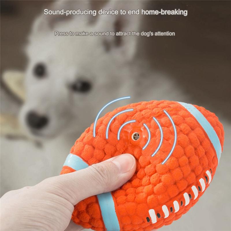 Practical-Pet Dog Toy Balls Squeak Puppy Toys Interesting Tennis Football Tooth Cleaning Toys For Dogs Easy Install Easy To Use