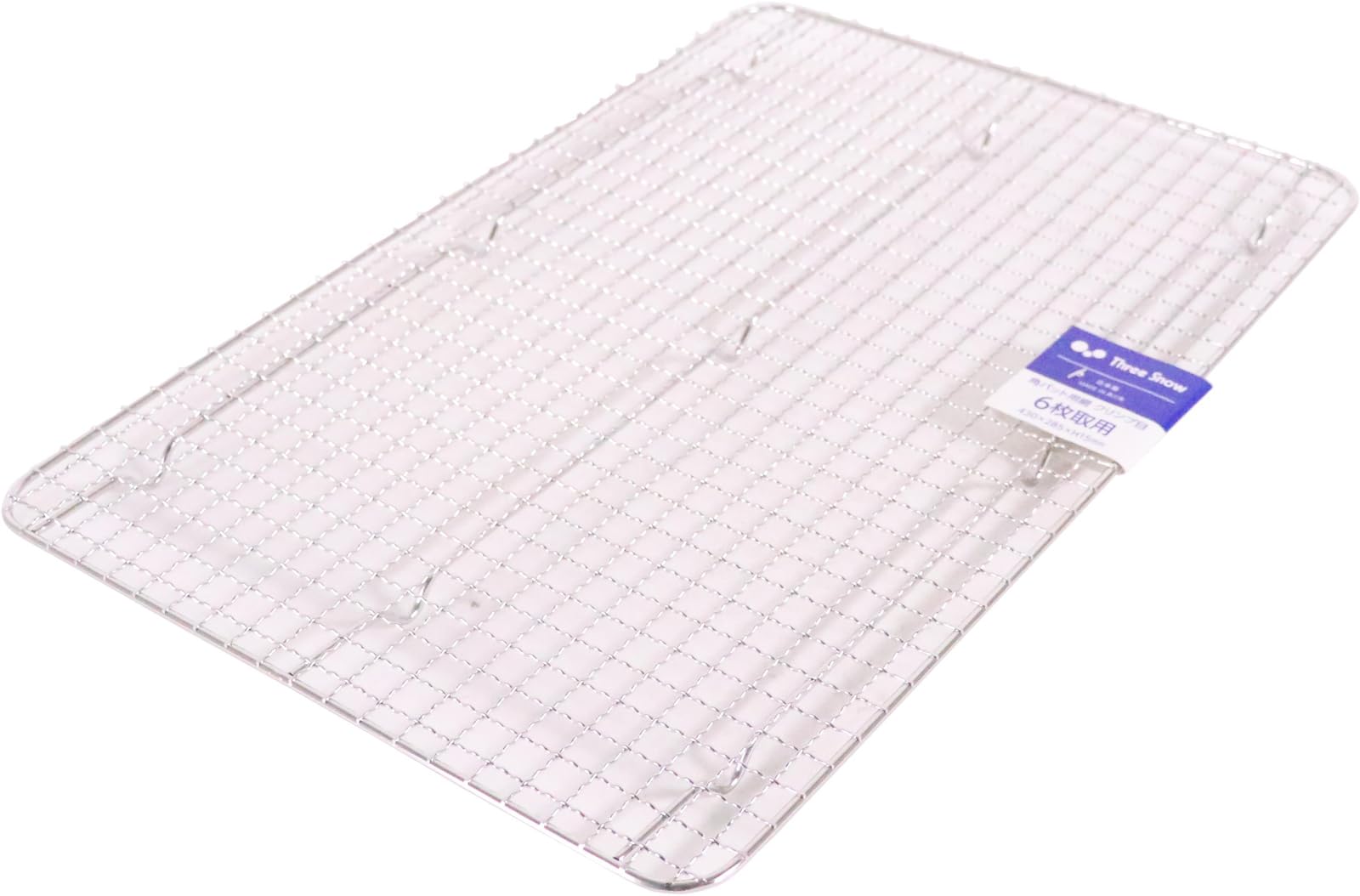 

Three Snow Square Basket Crimped Stainless Commercial Made in Three Snow Shinkoshi 30190 Strainer, Mesh, 6-Bag Capacity, 18-8 Steel, Grade,