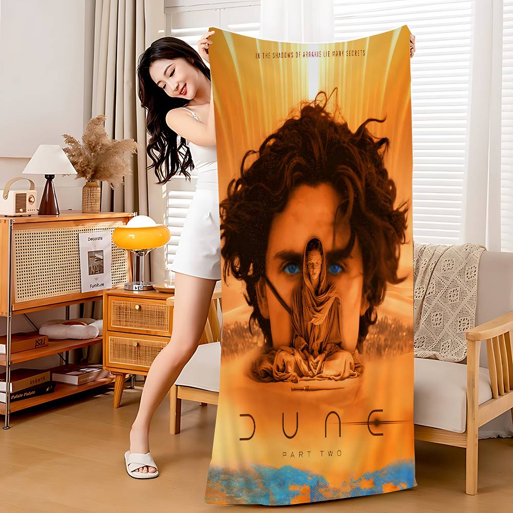 Sci-fi Movie Dune Part Microfiber Printed Beach Towel Mountain Climbing Yoga Beach Swimming Running Absorbent Soft Towel