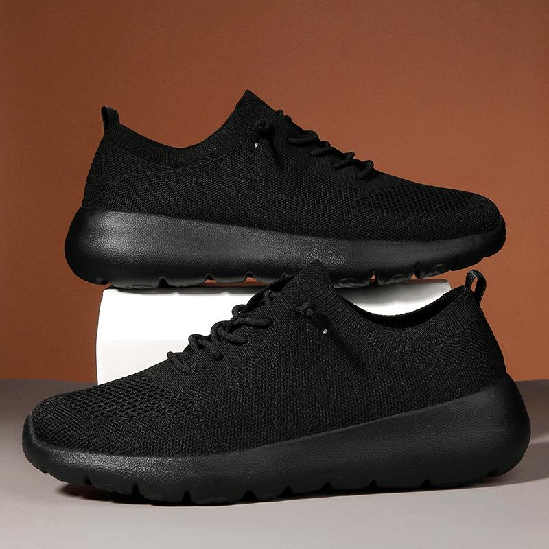 Sommer neue fly-gewebte atmungsaktive Sport-Freizeitschuhe leichte weich besohlte Reiseschuhe Paar Socken Schuhe Herren- und Damenschuhe