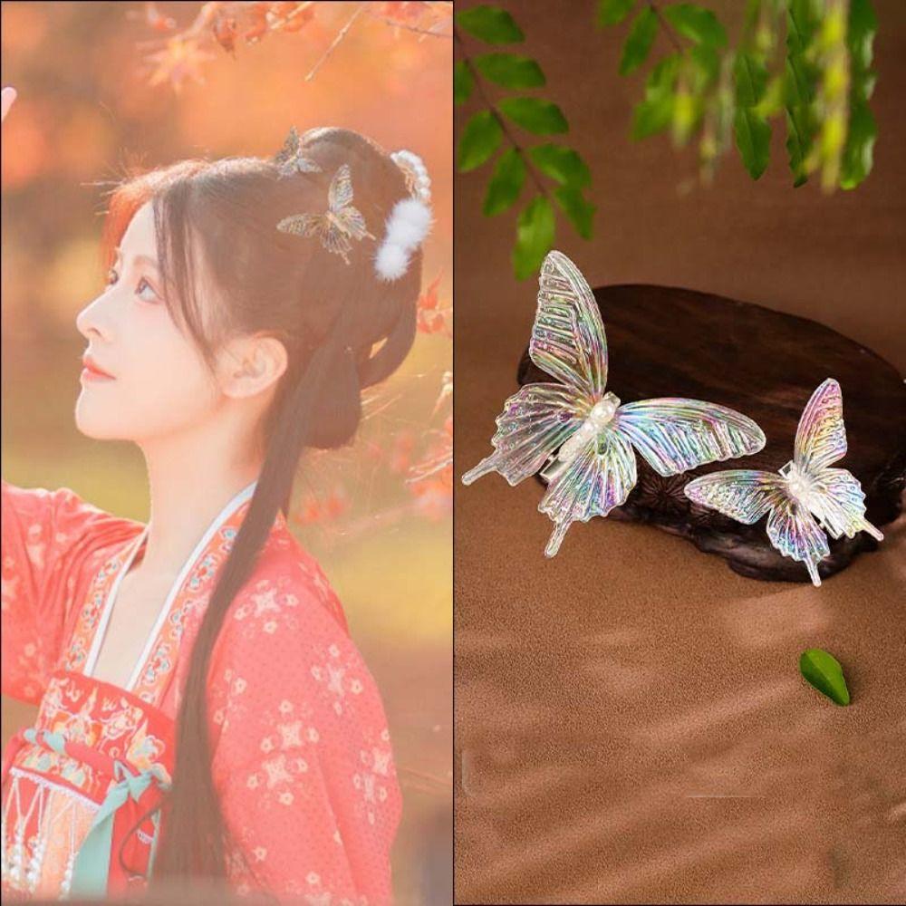 Tassel Chinese Style Hair Stick Butterfly Hanfu Hairpin Classical   for Women