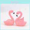 Niedlicher PVC-Flamingo-Tierfigur Schlüsselanhänger Und Kuchenaufsatz Miniatur-Dekoration