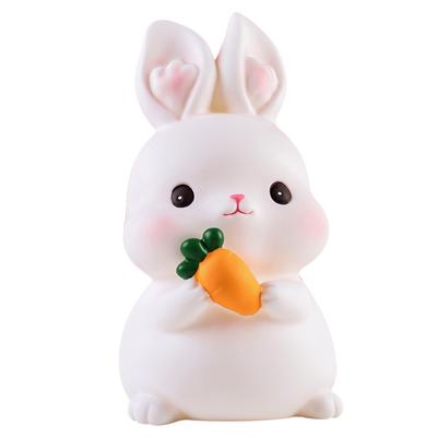 Kinder Spardose Niedliche Cartoon Geldmünzbank Anti-Fall Vinylharz Spardose für Jungen Mädchen Hase