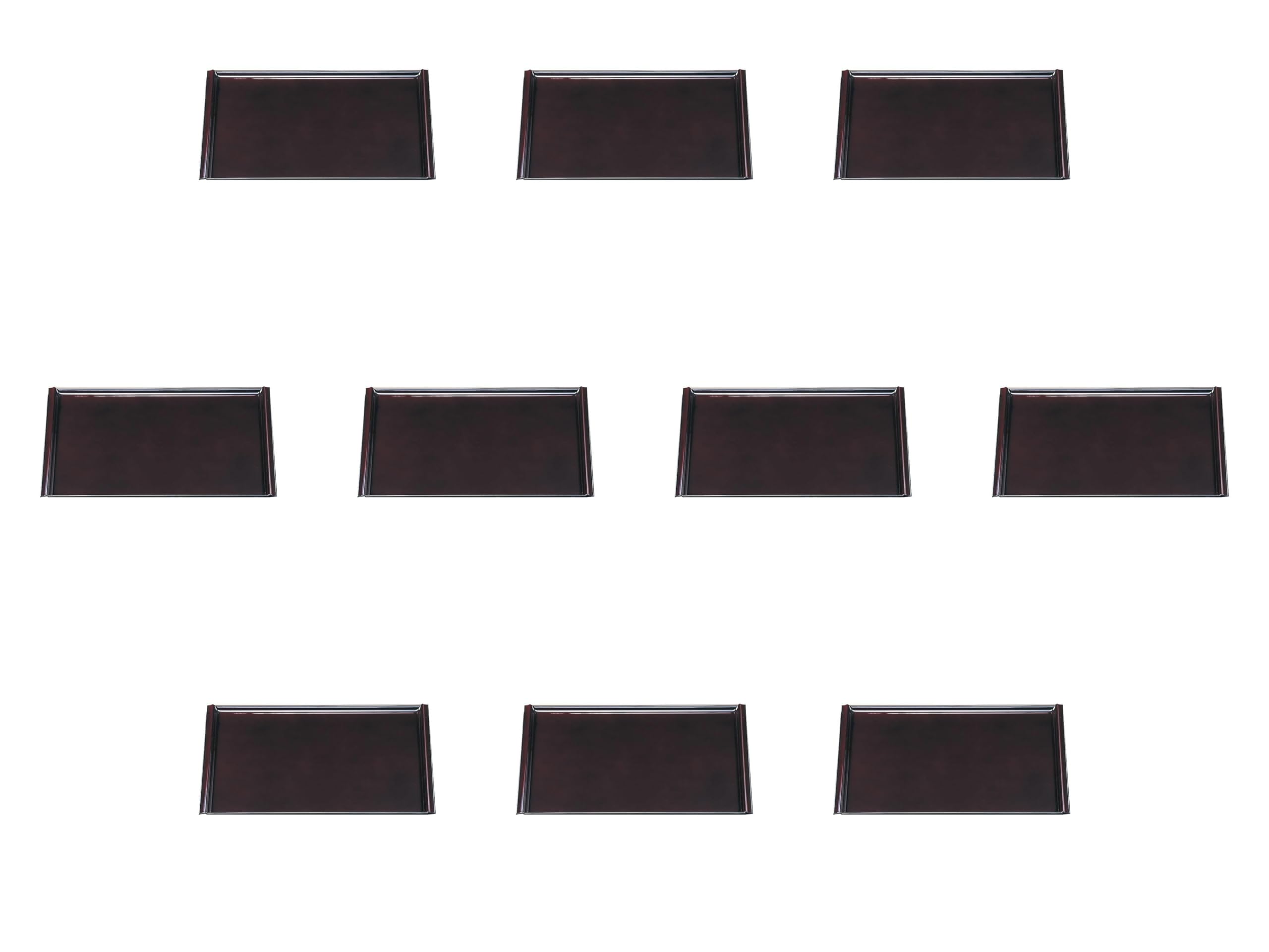 

Set of 10 Beaded Size x x ABS Setomonohonpo [A] Trays, 2-inch [35.9 26.3 1.7 cm] Trays, Resin,