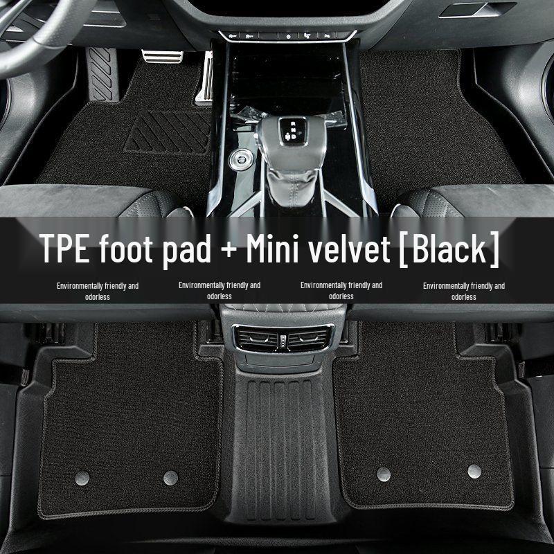 Galaxy E5 TPE Double-Layer Car Floor Mats: Driver, Passenger, and Rear Row Protection