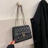 2025 Fashion Diamond Lattice Chain Shoulder Bag: Versatile Korean Crossbody for Commute