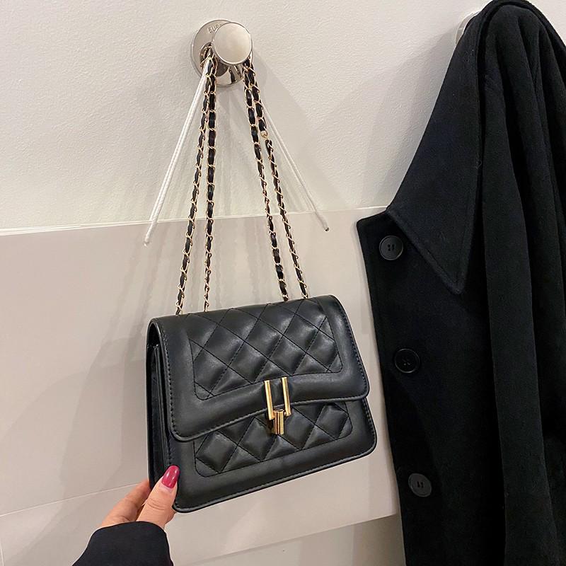 2025 Fashion Diamond Lattice Chain Shoulder Bag: Versatile Korean Crossbody for Commute