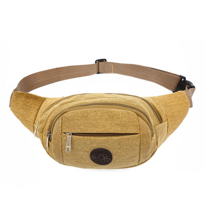 Li Shen Men's Outdoor Canvas Sports Crossbody Phone Waist Bag